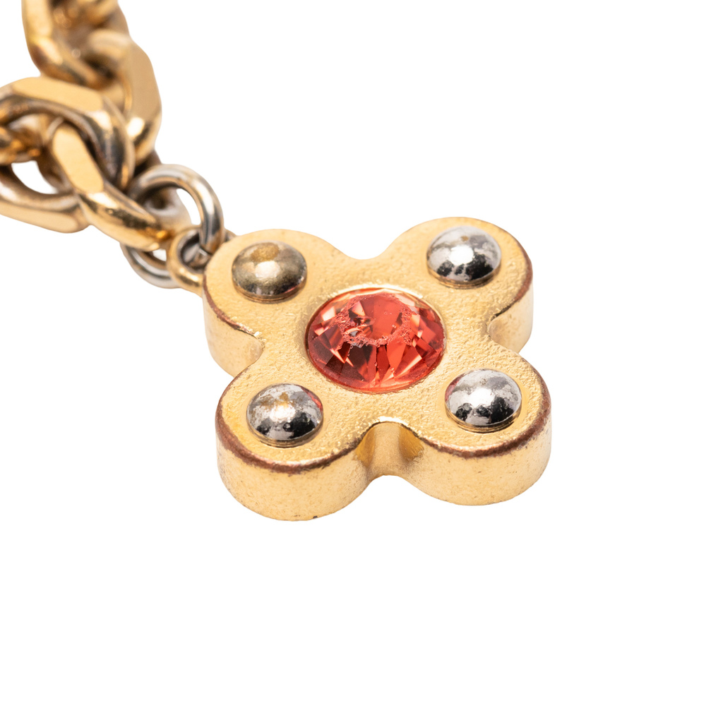 Pre-Loved Louis Vuitton Gold Plated Brass and Strass Love Letters Charm Bracelet - Picture 7 of 9